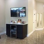 Reception Area TV and cold water